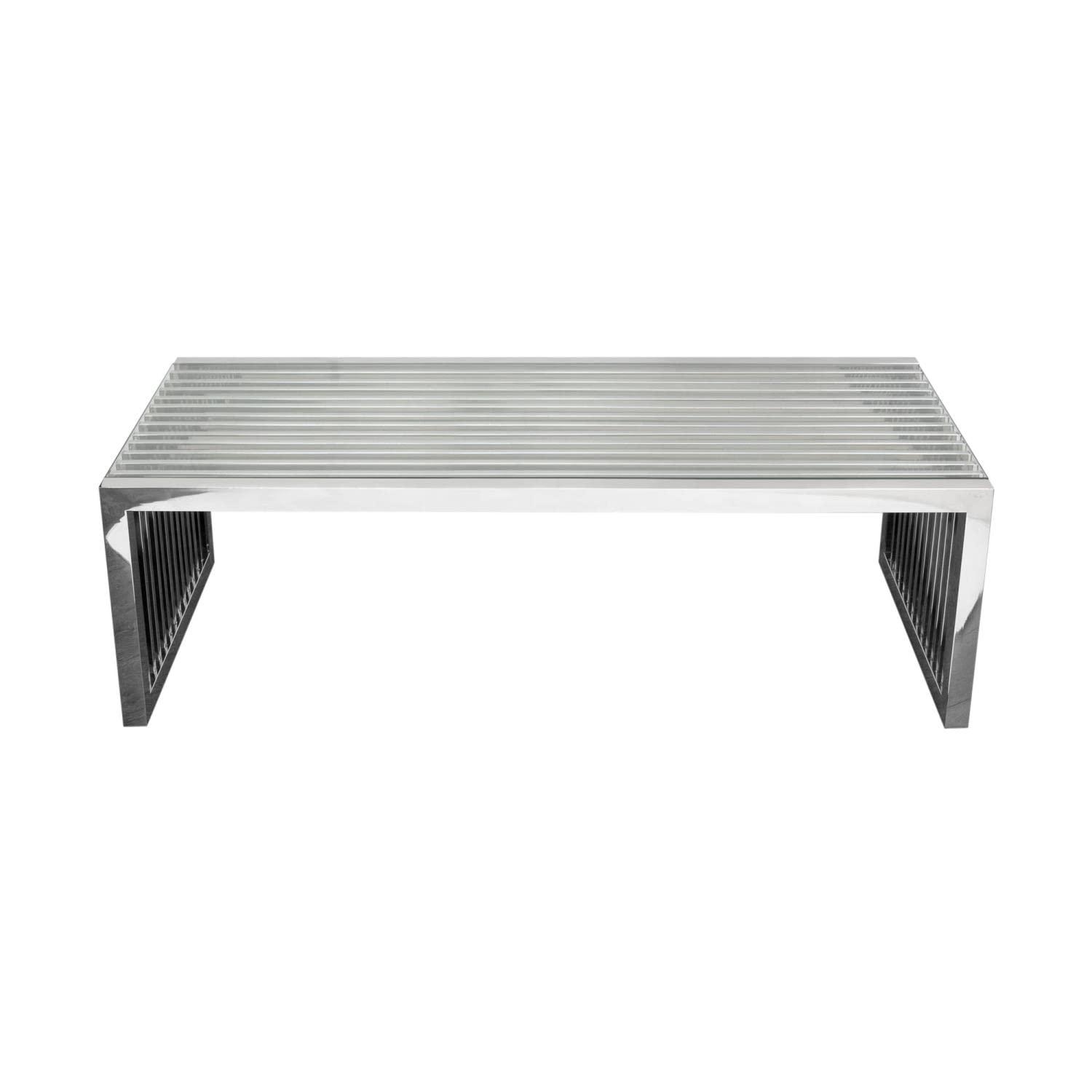 Diamond Sofa Soho Glass Top Single Coffee Table