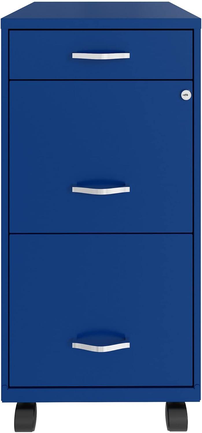 14.25'' Wide 3 -Drawer Mobile Steel File Cabinet