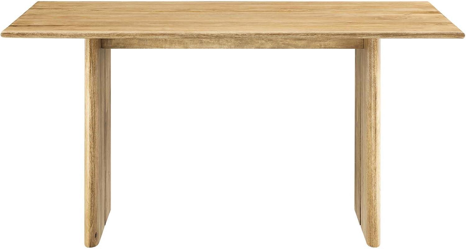 Modway Amistad 60" Rectangular Modern Wood Dining Table in Oak