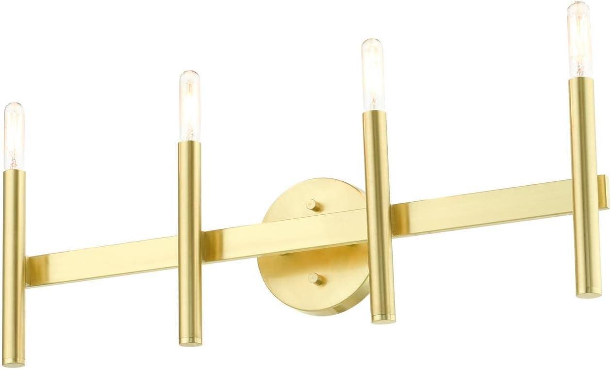 Copenhagen Satin Brass 4-Light ADA Compliant Vanity Sconce