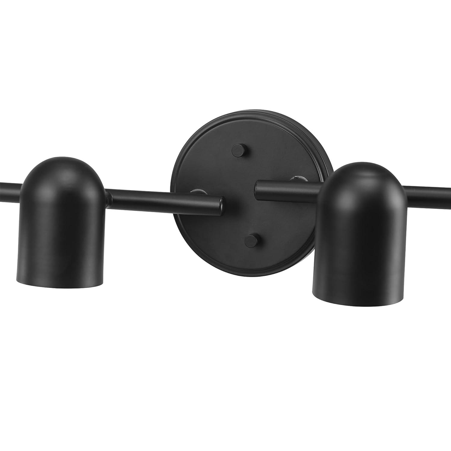 Globe Electric Roland 4-Light Matte Black Foldable Track Lighting, 60029