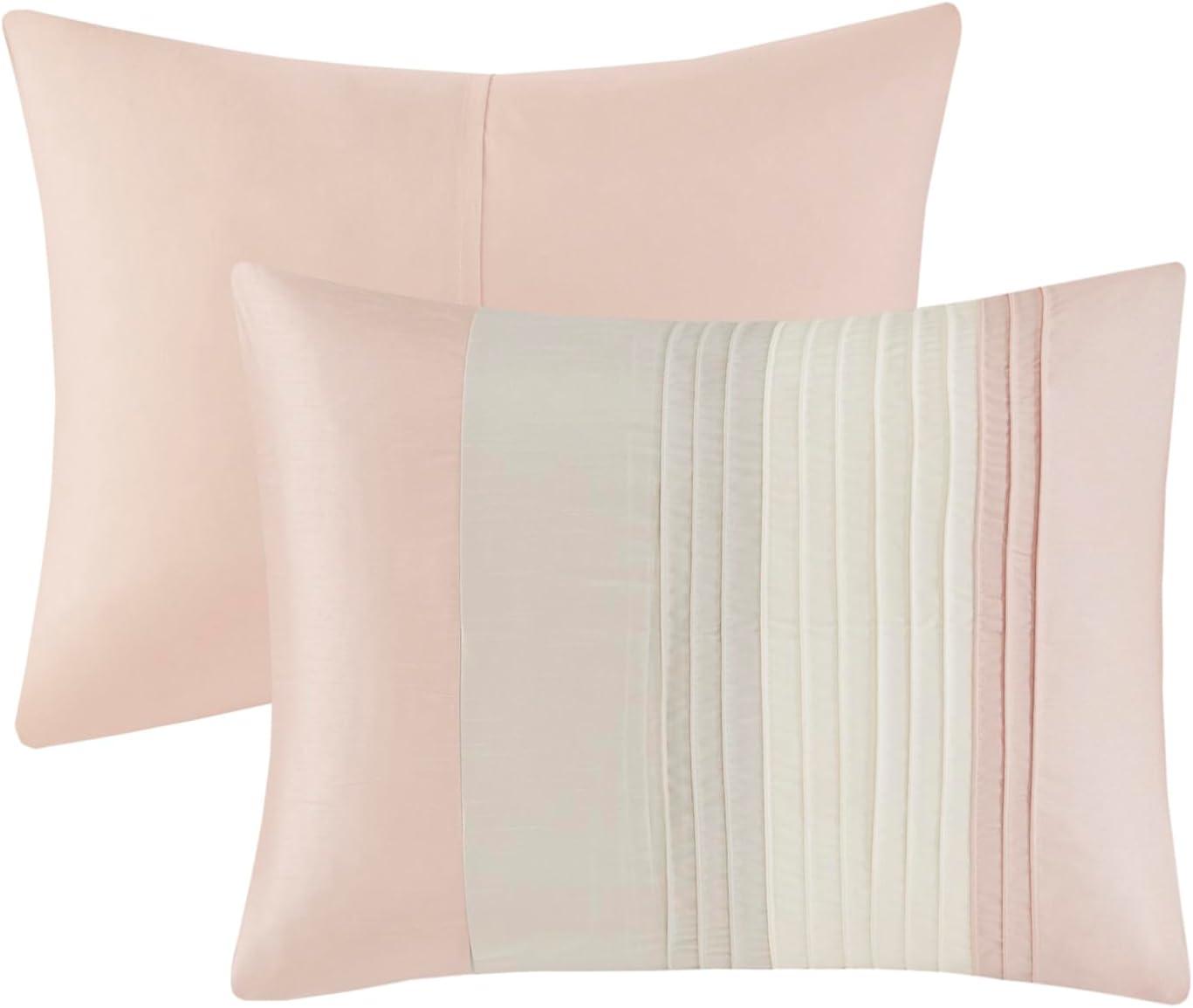 Madison Park Amherst 7 Piece Striped and Pleated Comforter Set