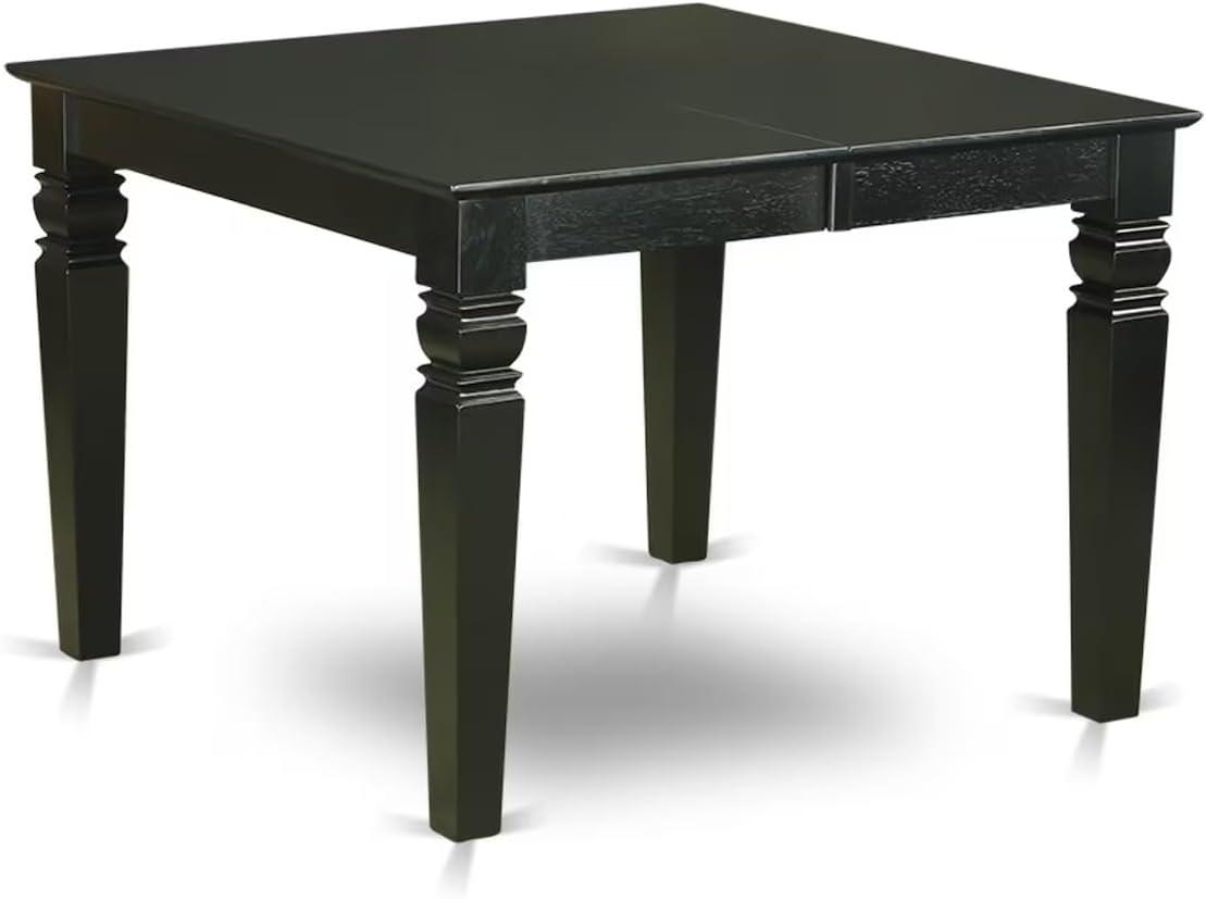 WEAN5-BCH-W East West Furniture 5 Piece Kitchen Table Set- a Dining Table and 4 Chairs, Black & Cherry(Seat Type Options) WEAN5-BCH-LC