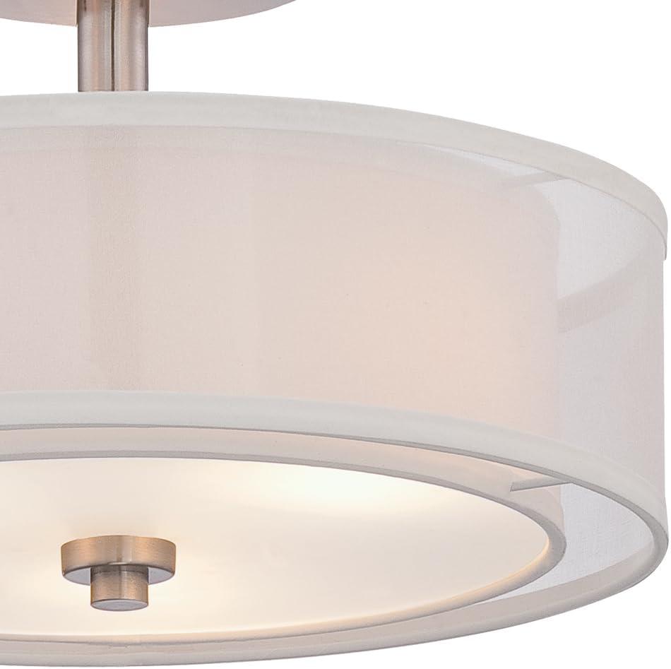 Minka Lavery - Parsons Studio - 3 Light Semi-Flush Mount in Transitional Style -
