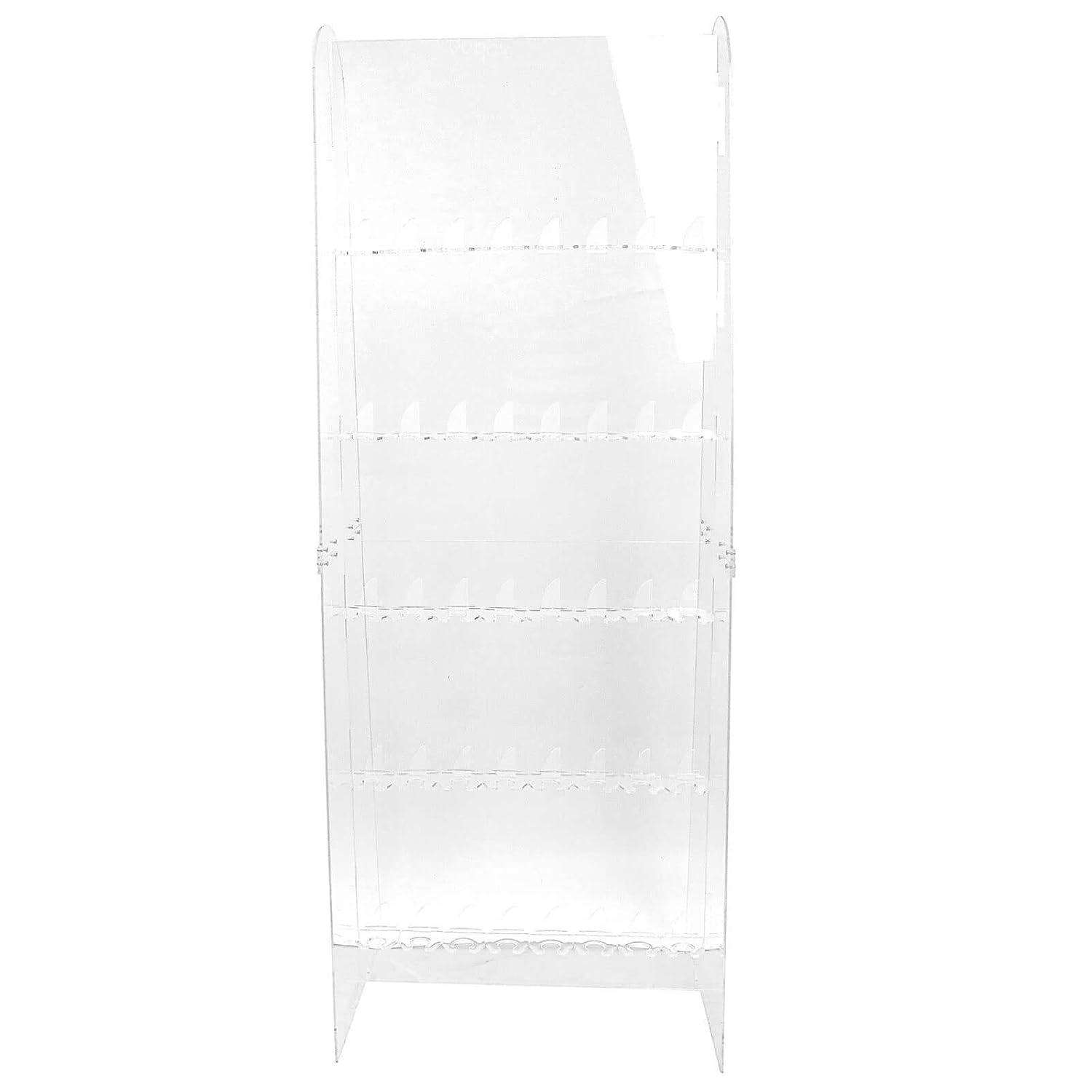 Efavormart 5ft Clear 5-Tier Wine Glass Stemware Rack, Champagne Flute Holder Wall Stand