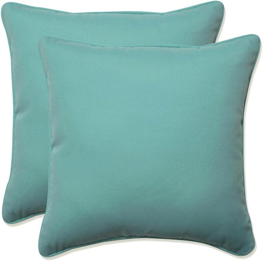 Pillow Perfect Radiance Pool Indoor/Outdoor Reversible Throw Pillow (Set of 2)