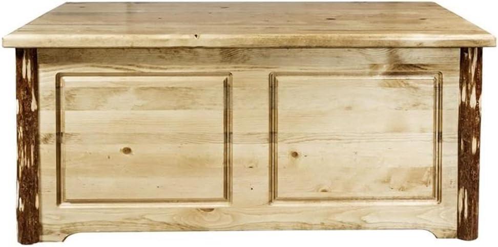 Rustic Pine 40" Rectangular Lift-Top Coffee Table with Storage