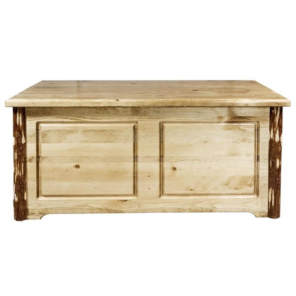 Rustic Pine 40" Rectangular Lift-Top Coffee Table with Storage