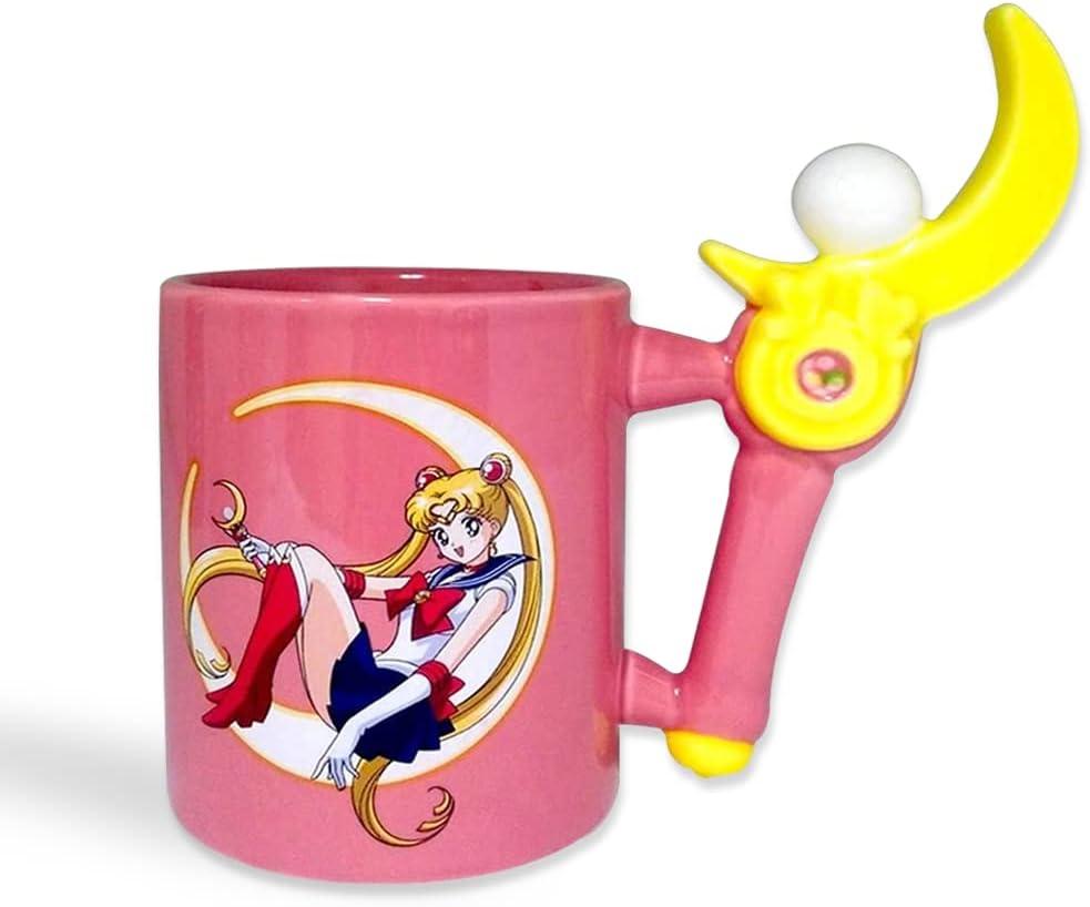 Just Funky Sailor Moon 13 Ounce Sculpted Wand Handle Ceramic Mug