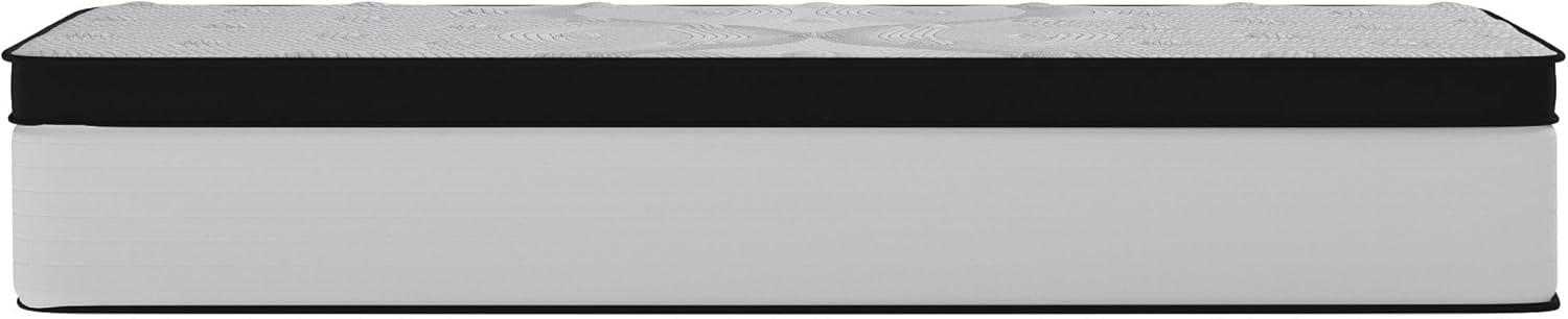 Flash Furniture Capri Comfortable Sleep Firm 12 Inch CertiPUR-US Certified Hybrid Pocket Spring Mattress, Extra Firm Feel, Durable Support, Mattress in a Box