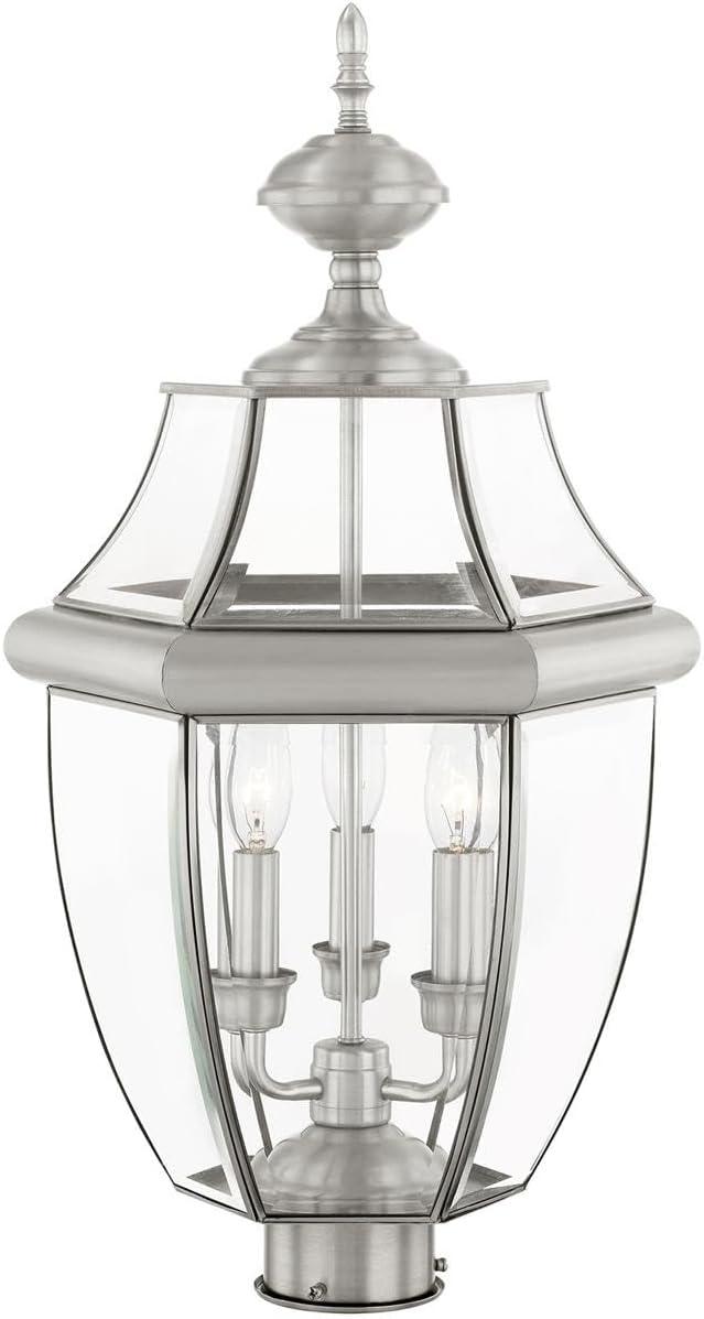 Livex Lighting Monterey 3 - Light Lantern in Brushed Nickel