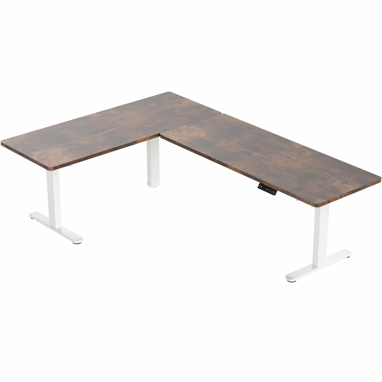 Vivo Electric 83" x 60" Stand Up Corner Desk & Reviews | Wayfair