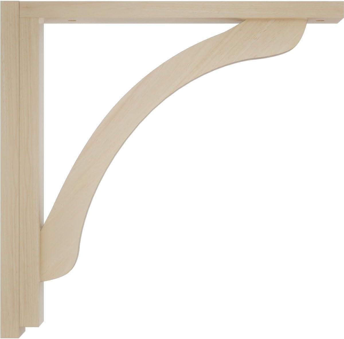 Ekena Millwork Reese H 2.5'' W D Wood Bracket / Corbel