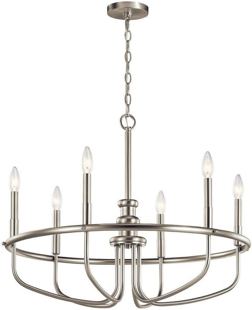 Kichler Lighting Capitol Hill 6 - Light Chandelier in  Brushed Nickel