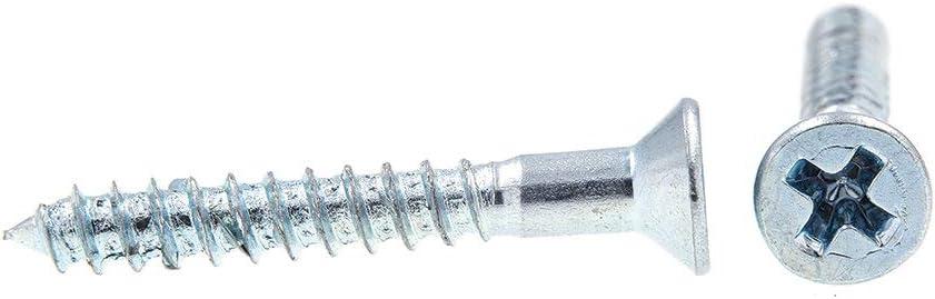Prime-Line 9034121 Wood Screws, Flat Head, Phillips Drive, #3 X 3/4 in, Zinc Plated Steel, 50-Pack