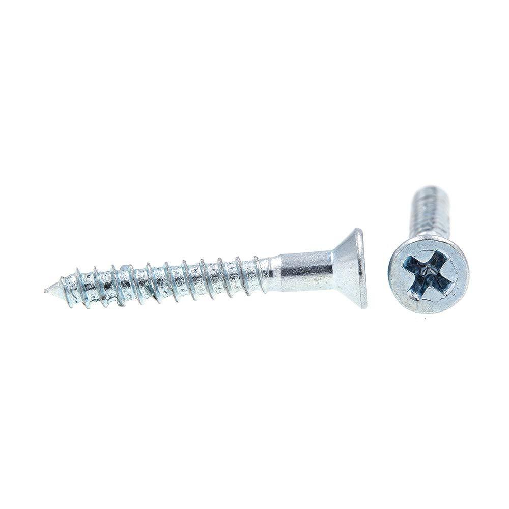 Prime-Line 9034121 Wood Screws, Flat Head, Phillips Drive, #3 X 3/4 in, Zinc Plated Steel, 50-Pack