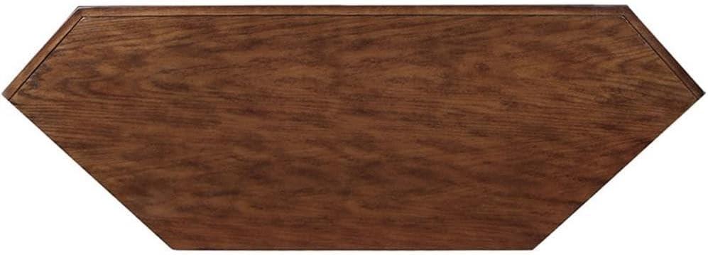 Leick Home 80386 Leaded Glass Corner TV Stand with Enclosed Storage For 60" TV's, Burnished Oak