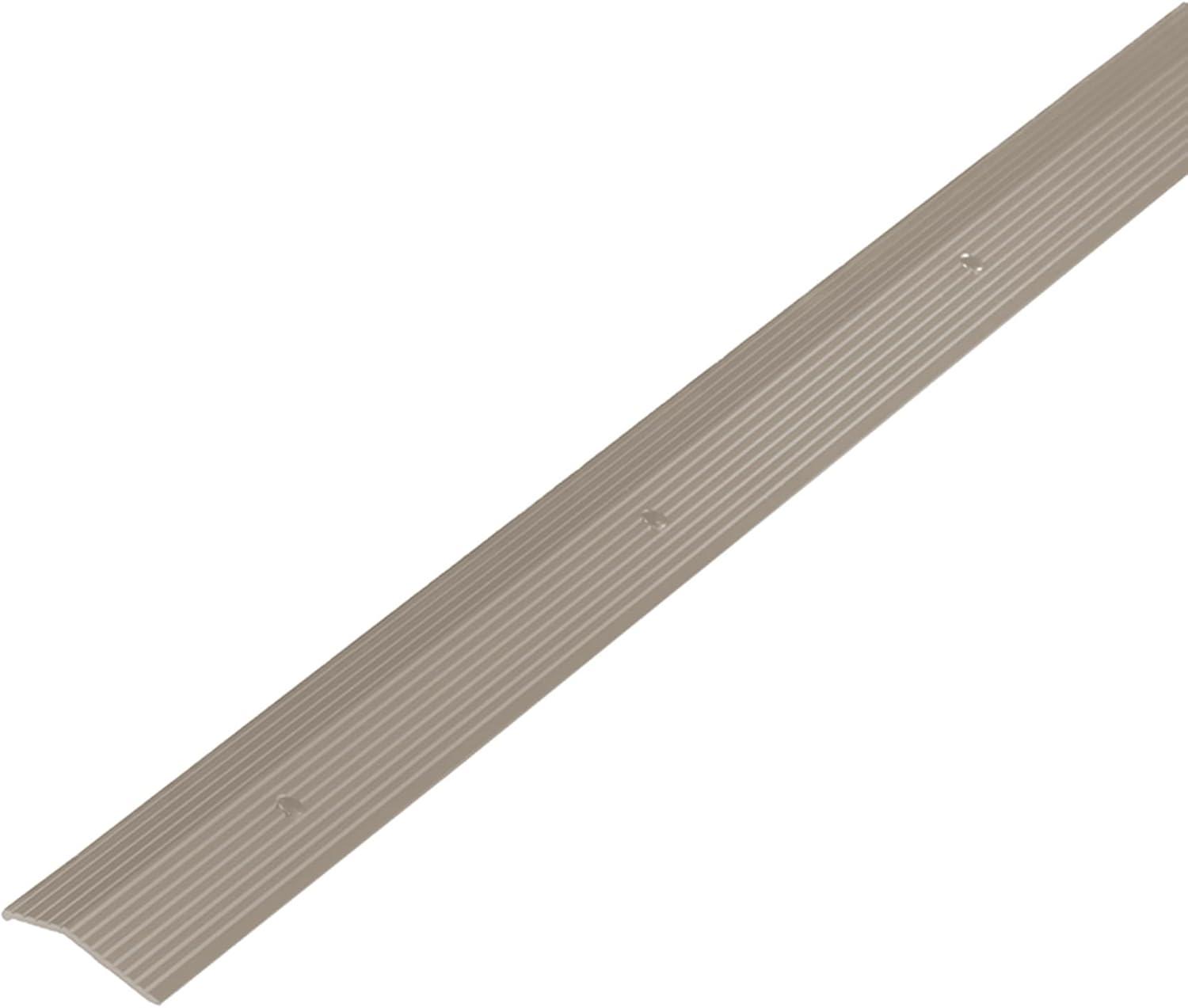 Pewter Fluted Aluminum Indoor Carpet Trim, 36-inch Length