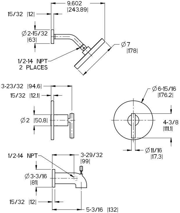 Contempra Faucet Trim Only Single Handle