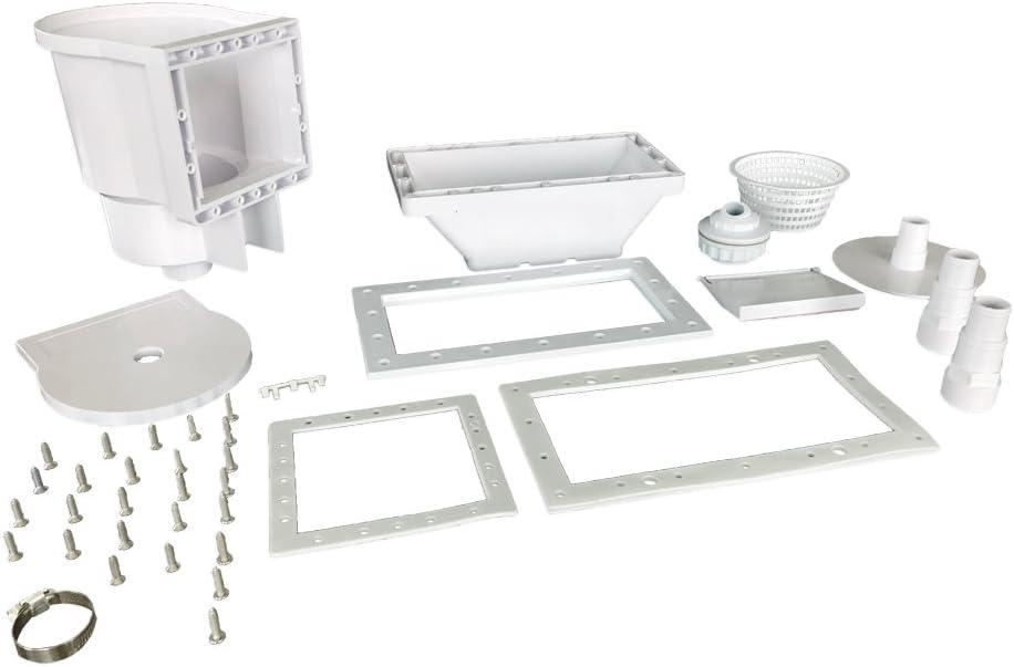 Jed Pool Tools JED45430 Wide-Mouth Thru-the-Wall Skimmer, White