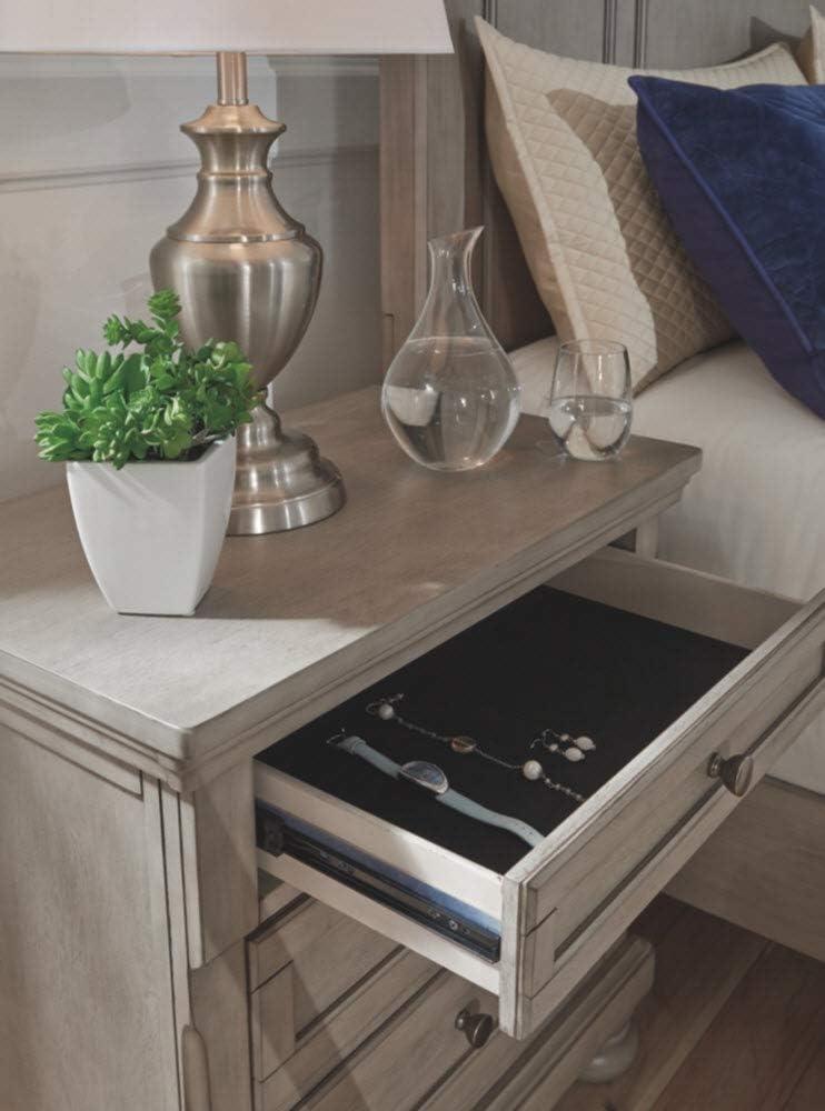 Lettner 2 - Drawer Nightstand in Gray