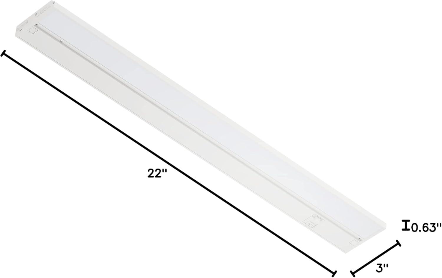 LAGOM 22” Direct Wire Dimmable LED Under Cabinet Lights, Selectable 2700K/4000K/5000K