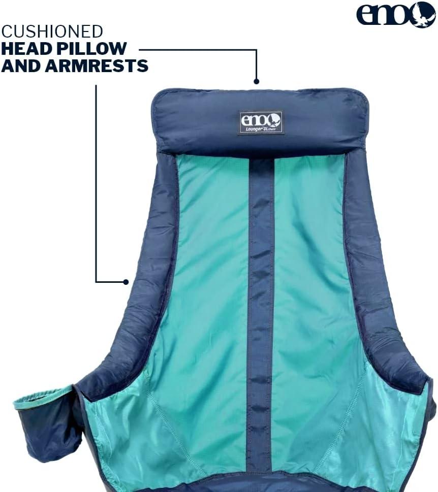 Eno Lounger DL Chair, Navy/Seafoam