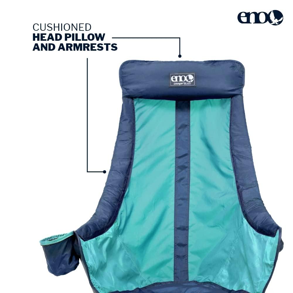 Eno Lounger DL Chair, Navy/Seafoam
