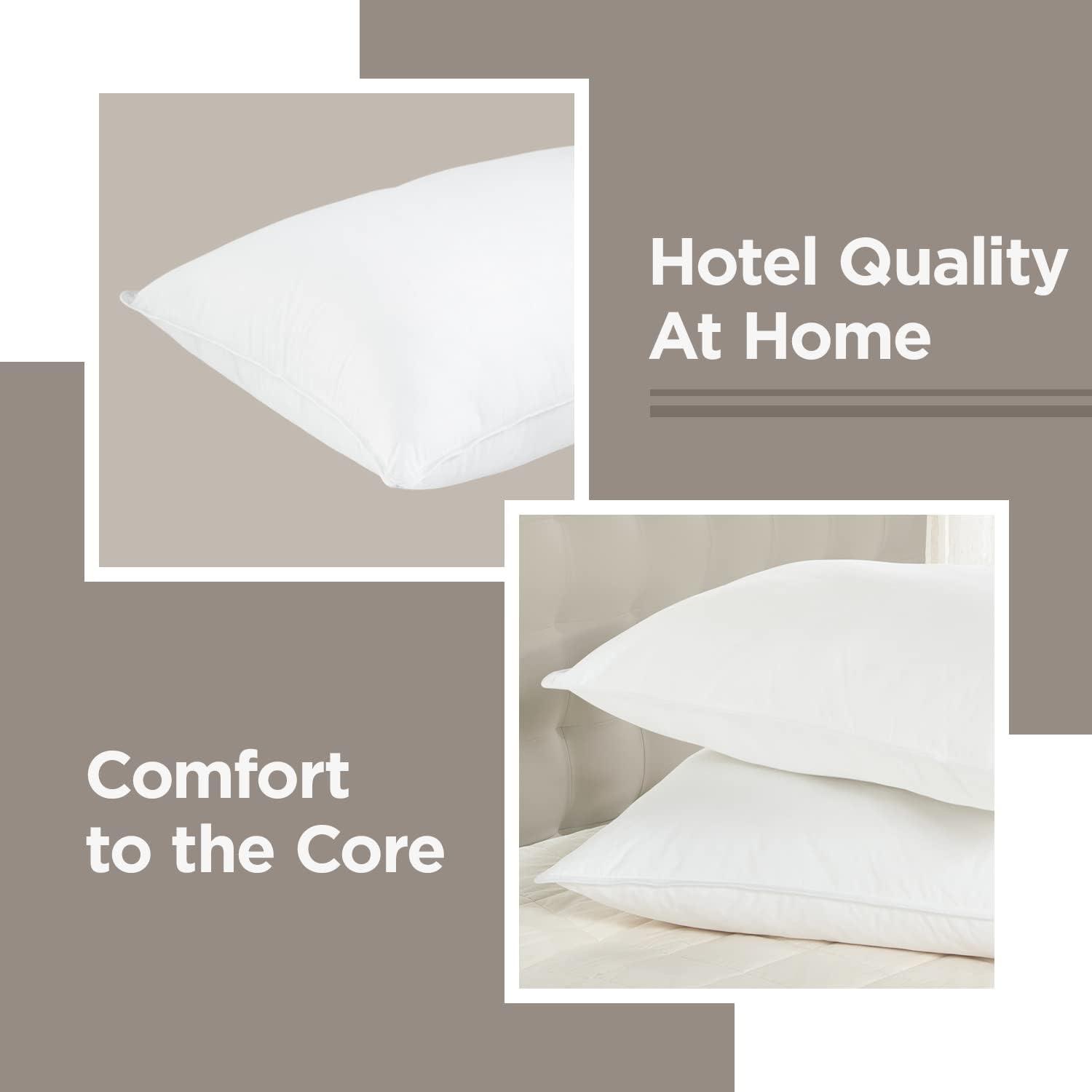 Standard White Feather Down Hypoallergenic Pillow