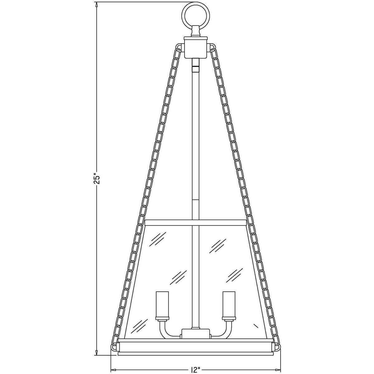 Z-Lite Prescott 3 - Light Pendant in  Polished Nickel