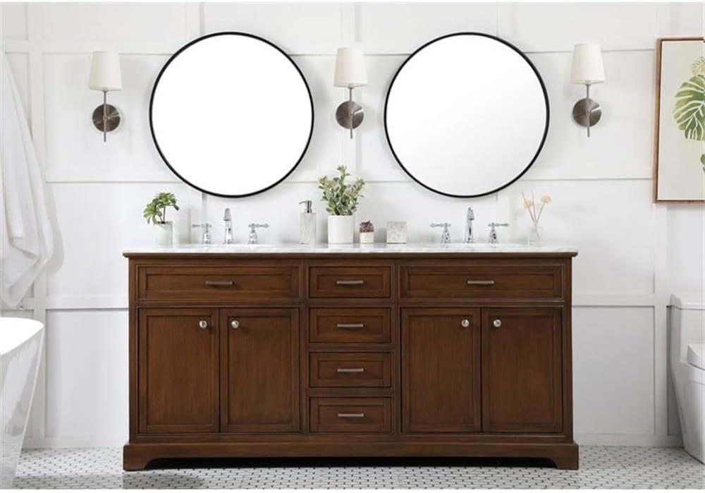 Birch Lane™ Hermes 72'' Double Bathroom Vanity with Marble Top