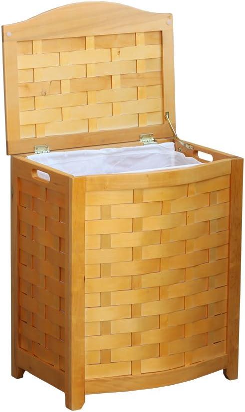 Wood Laundry Hamper with Handles