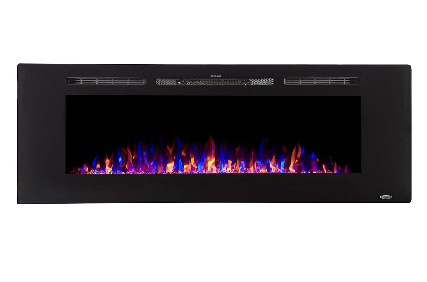 Touchstone The Sideline Electric Fireplace for Recessed or Wall Mount Installation