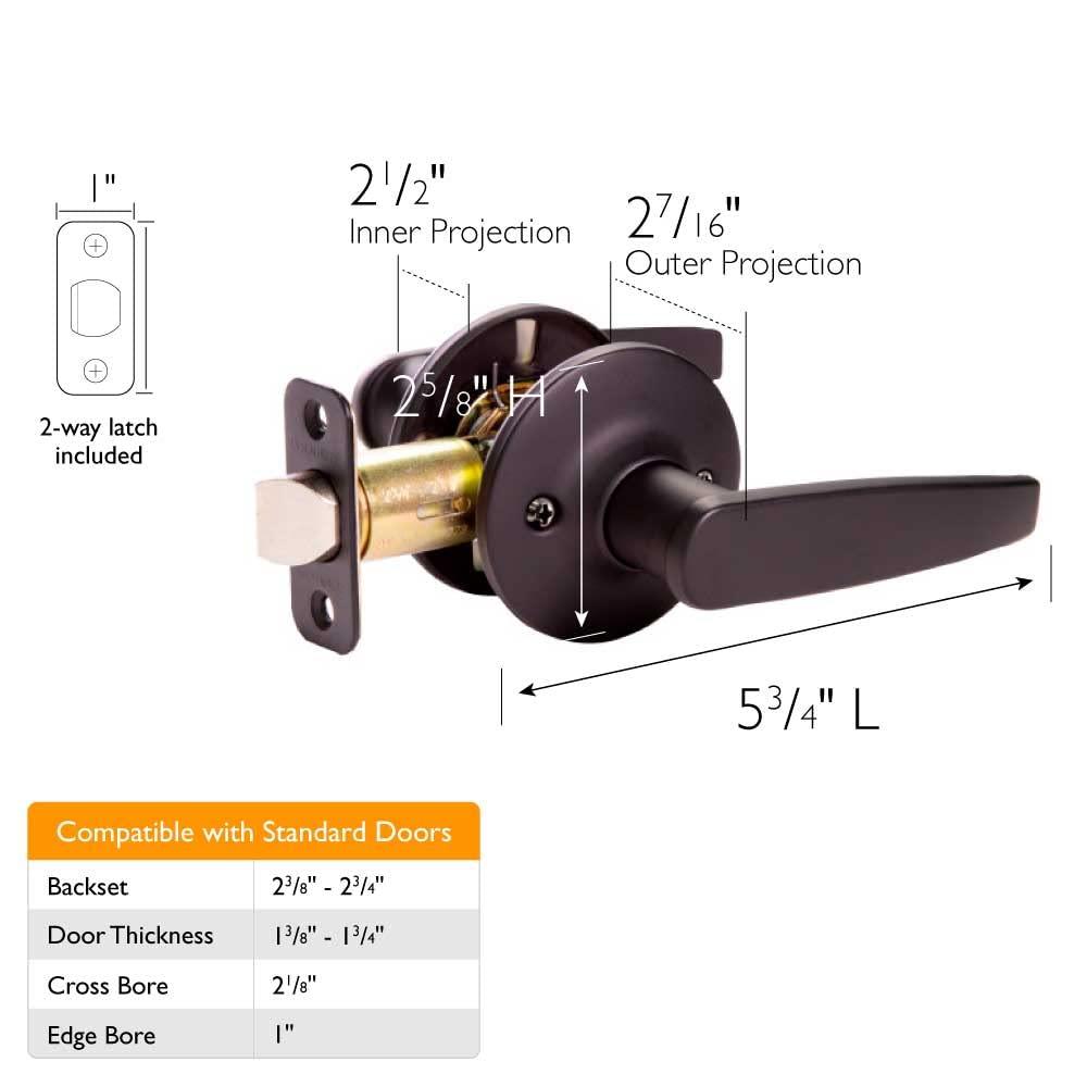 Delavan Keyed Entry Door Lever
