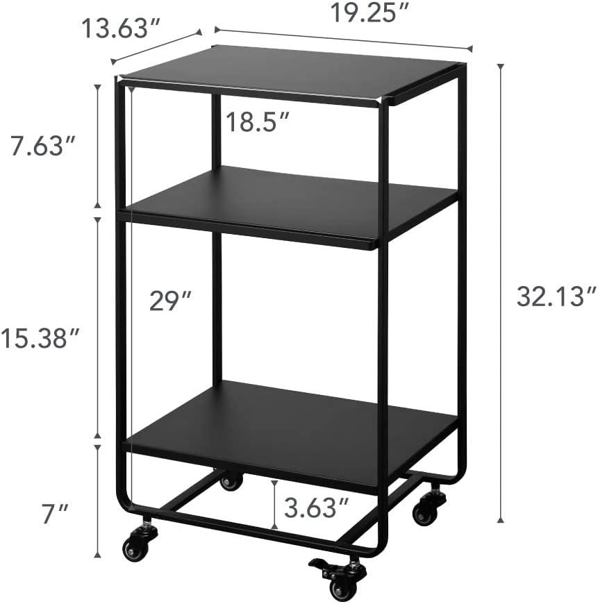 2-Tiered Rolling Kitchen Cart