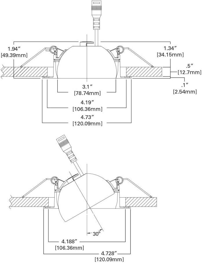 Cooper Lighting 117192 4 in. LED Adjustable Direct Mount