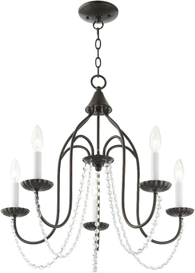 Livex Lighting - Alessia - 5 Light Chandelier in Farmhouse Style - 24 Inches