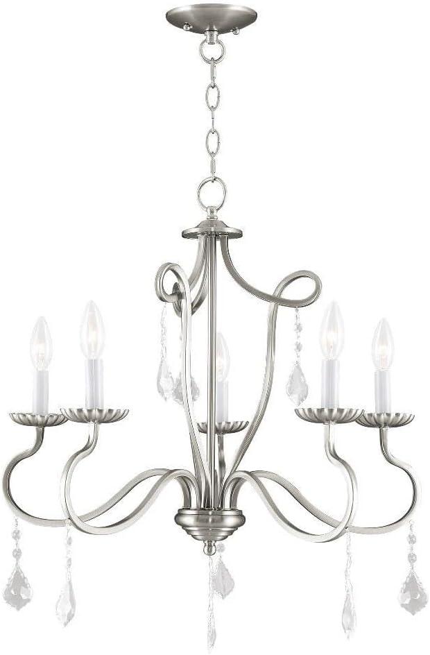 Livex Lighting Callisto 5 - Light Chandelier in  Brushed Nickel