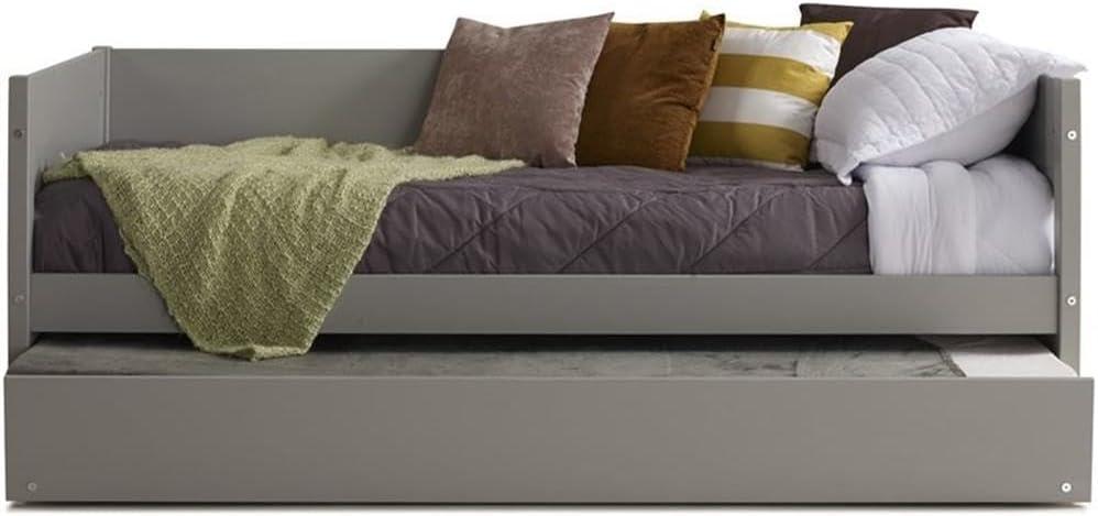 Camaflexi Tribeca Solid Wood Twin Daybed and Trundle Set in Gray