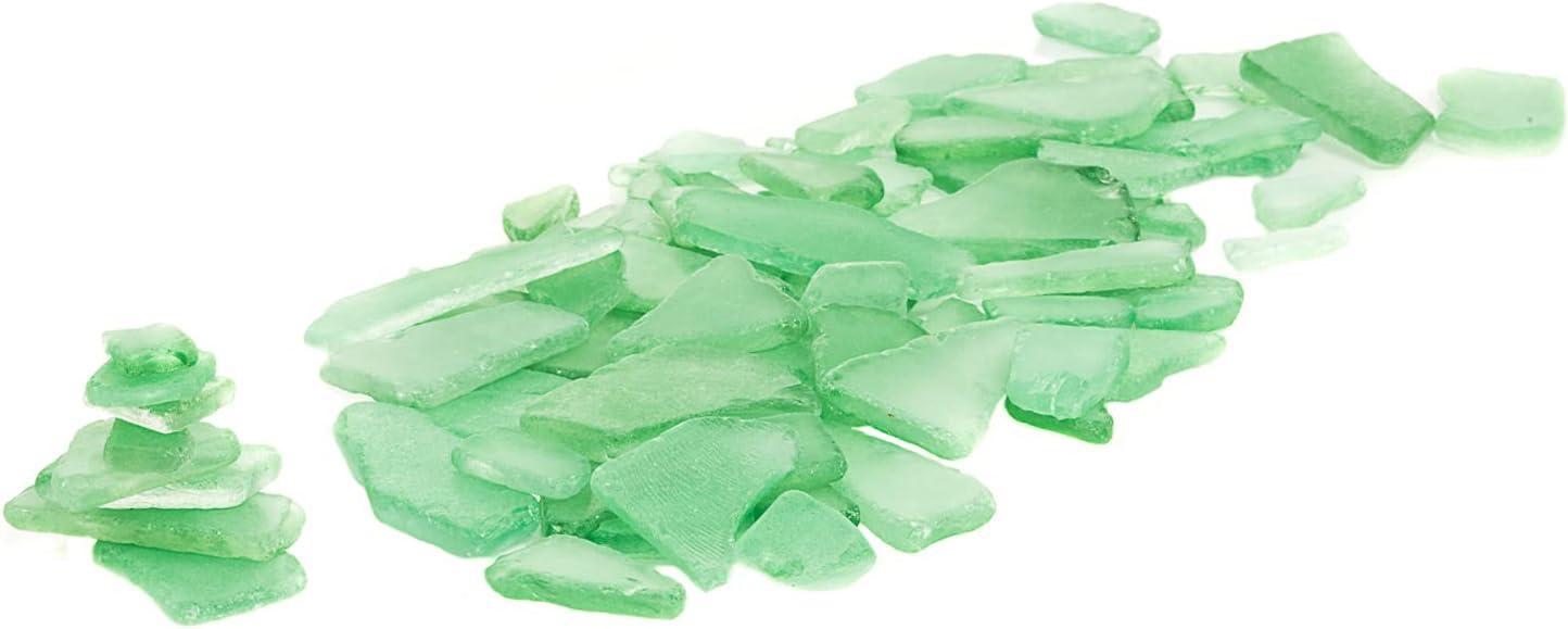 Mint Green Recyclable Sea Glass Table Scatter for Crafting