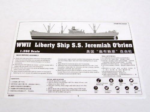 Trumpeter 05301 WWII Liberty Ship SS Jeremiah O'Brien 1/350 Scale Model Kit