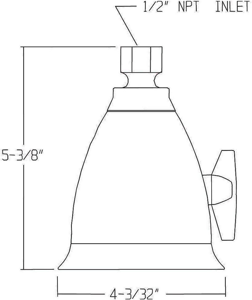 Speakman Chrome Wall Mounted High Pressure Shower Head