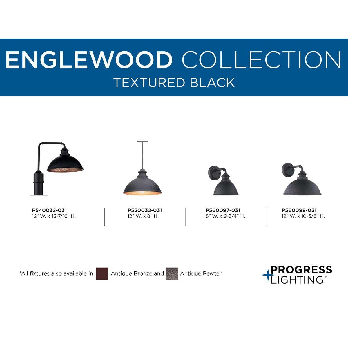 Progress Lighting - One Light Wall Lantern - Outdoor - Englewood - Outdoor Light