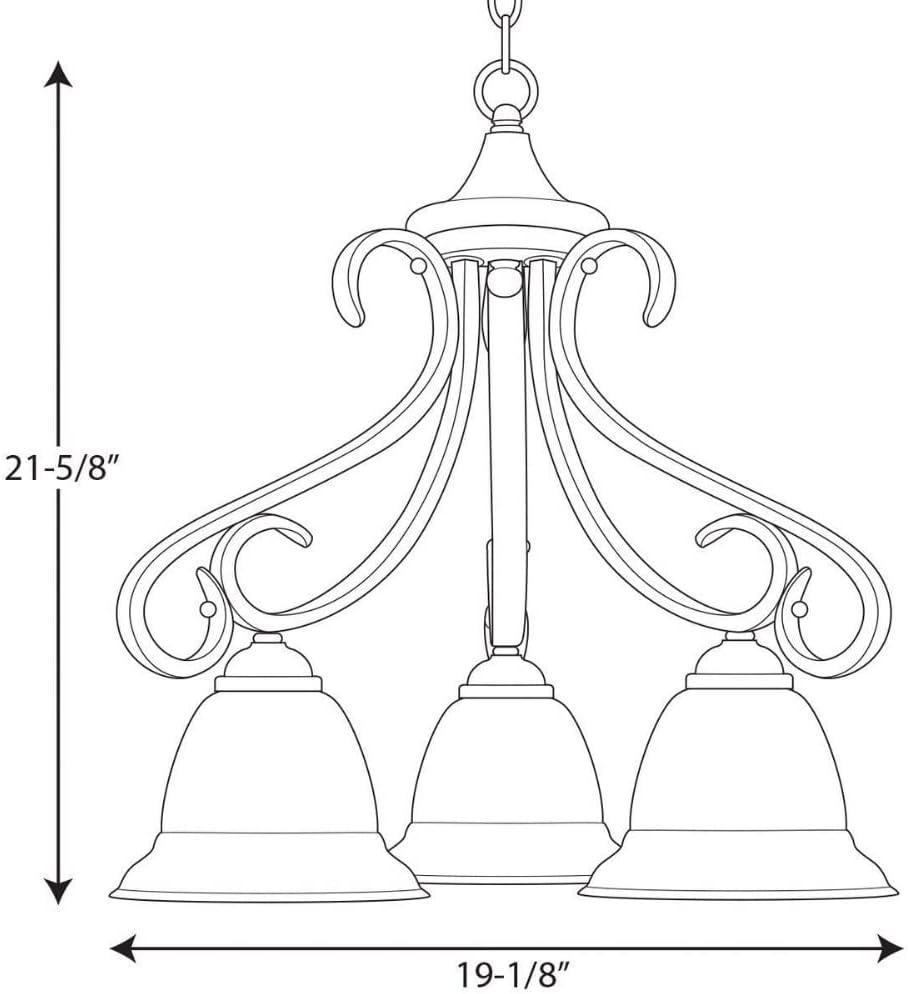 Lilly 3 - Light Dimmable Classic / Traditional Chandelier