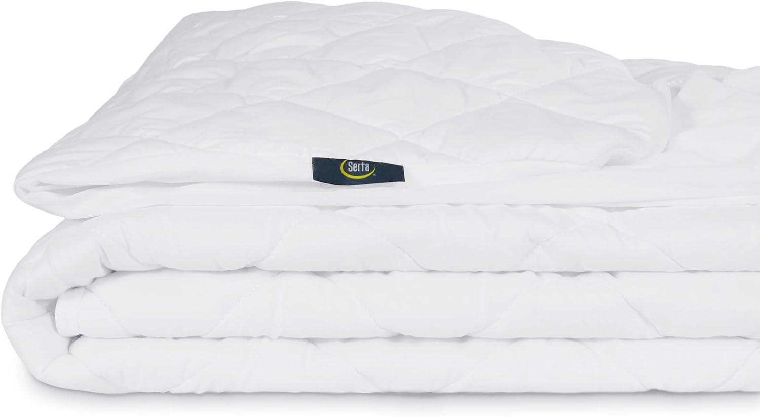 Full White Waterproof Quilted Mattress Pad