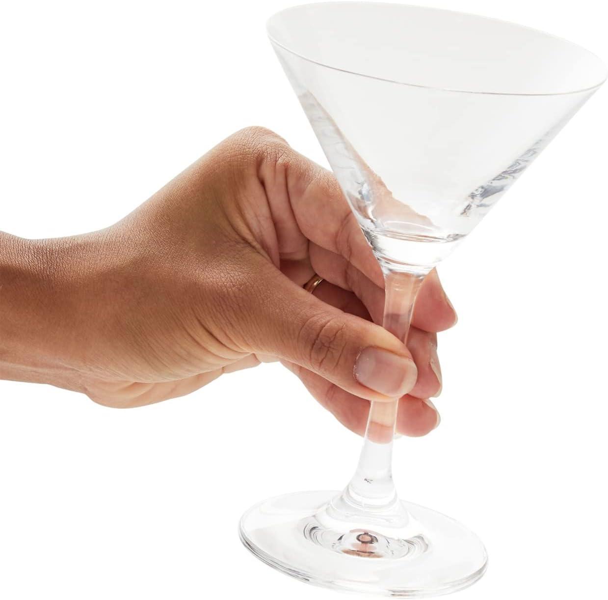 Juvale 5 oz Mini Martini Glasses Set of 6 - Small Cocktail Stem Glasses for Dessert, Margaritas, Classic Barware Accessories