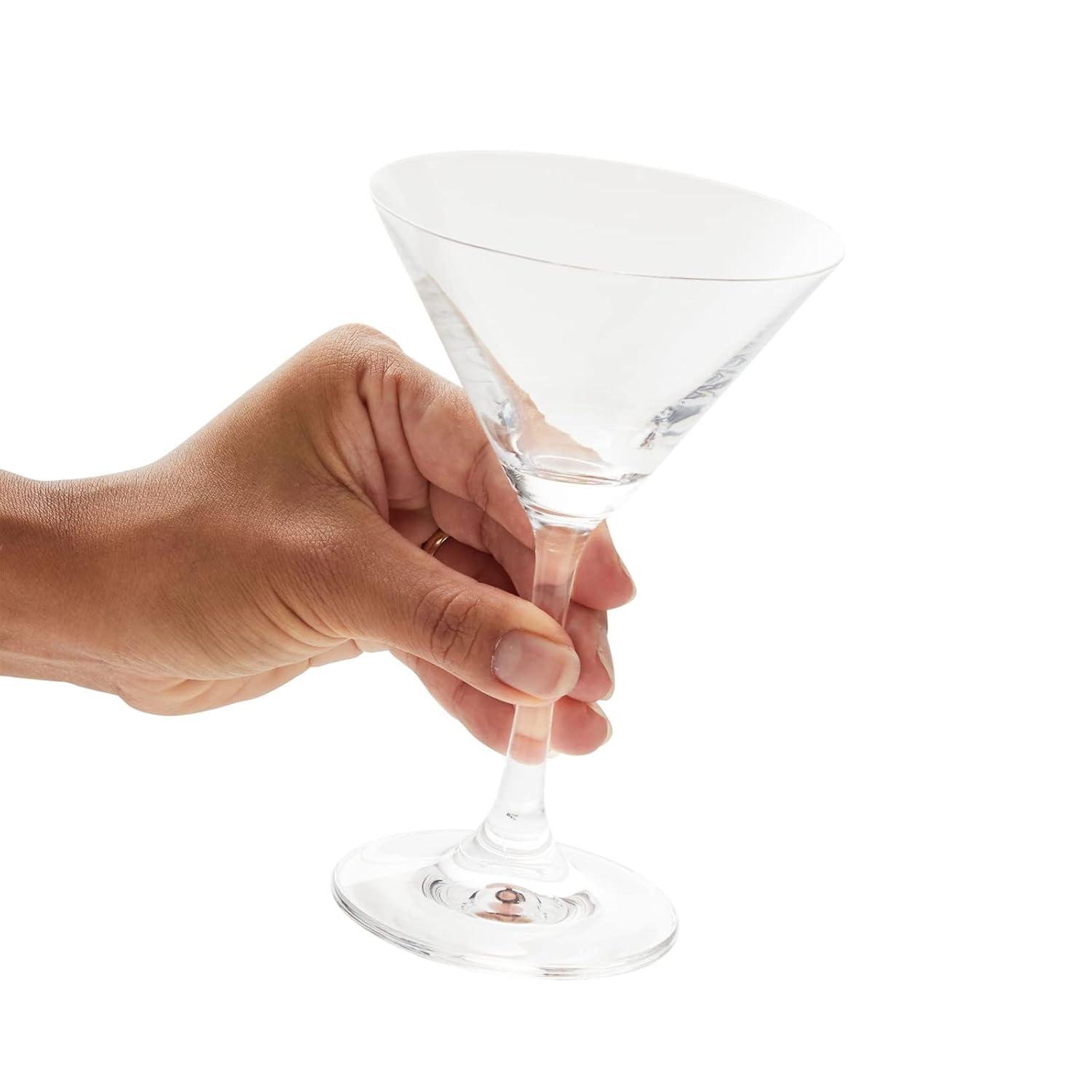 Juvale 5 oz Mini Martini Glasses Set of 6 - Small Cocktail Stem Glasses for Dessert, Margaritas, Classic Barware Accessories