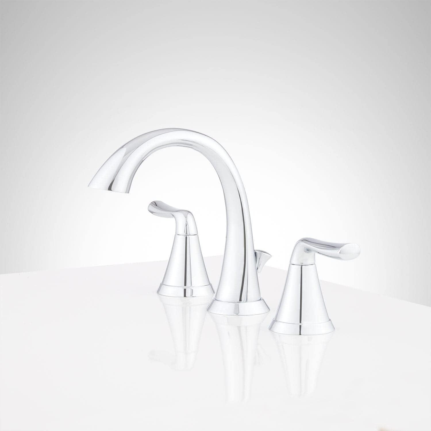 Provincetown 1.2 GPM Widespread Bathroom Faucet with Metal Lever Handles and Pop-Up Drain Assembly