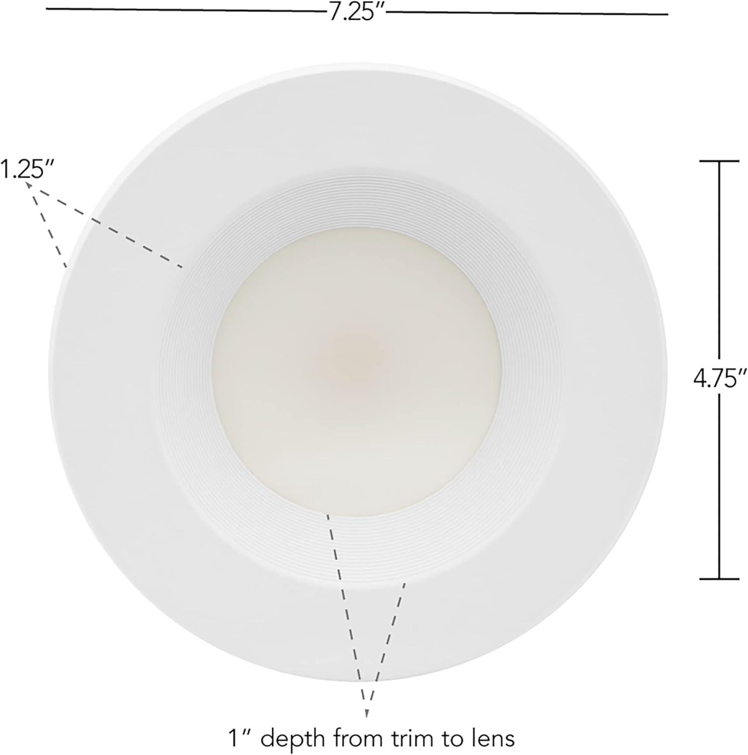 Maxxima 12 Pack 5 in. & 6 in. 5 CCT Retrofit Recessed LED Downlight - 1300 Lumens, E-26 Quick Connect, Dimmable, Color Selectable 2700K-5000K (2700K/3000K/3500K/4000K/5000K), Ideal for Contractors