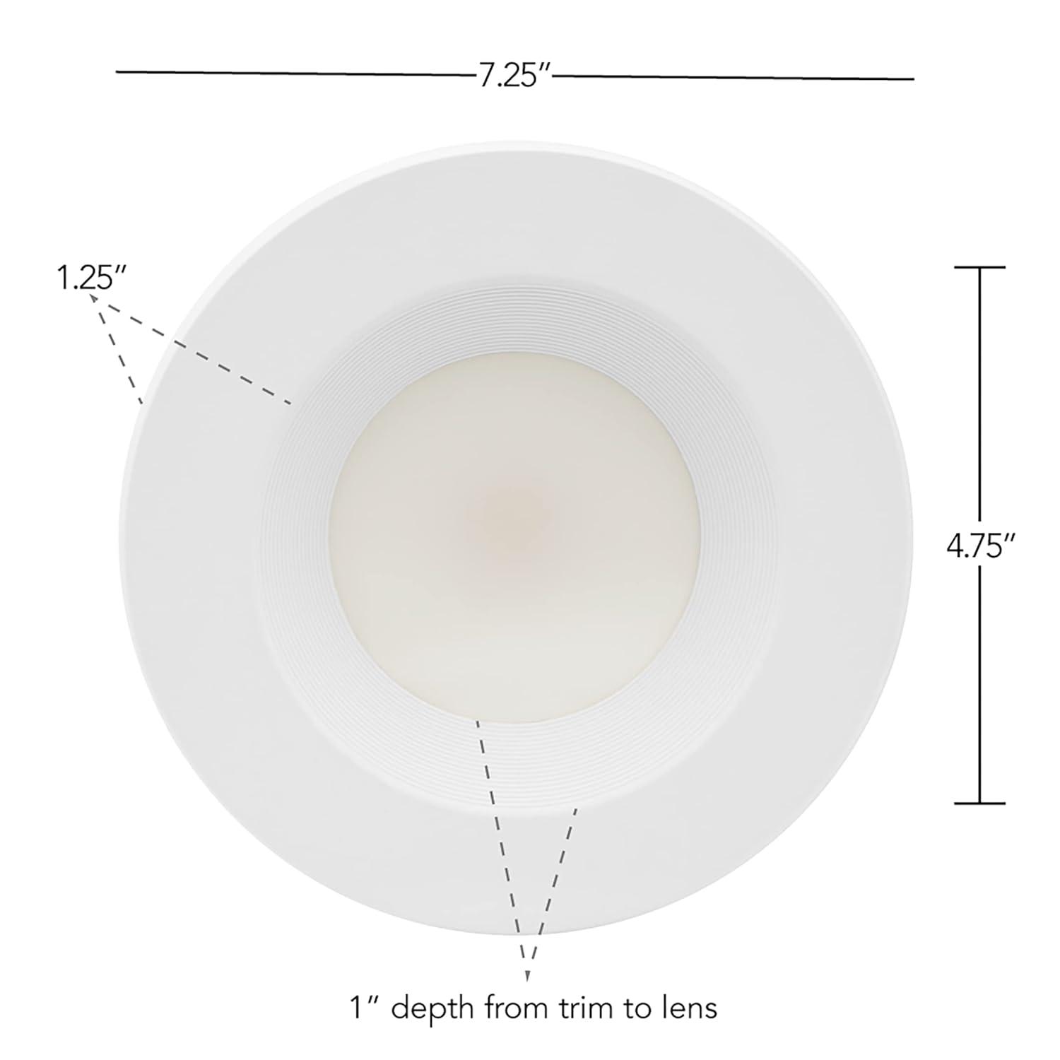 Maxxima 12 Pack 5 in. & 6 in. 5 CCT Retrofit Recessed LED Downlight - 1300 Lumens, E-26 Quick Connect, Dimmable, Color Selectable 2700K-5000K (2700K/3000K/3500K/4000K/5000K), Ideal for Contractors